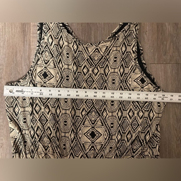 Lucky Brand Jersey Tank Dress XL Geo Aztec Boho - Picture 10 of 15